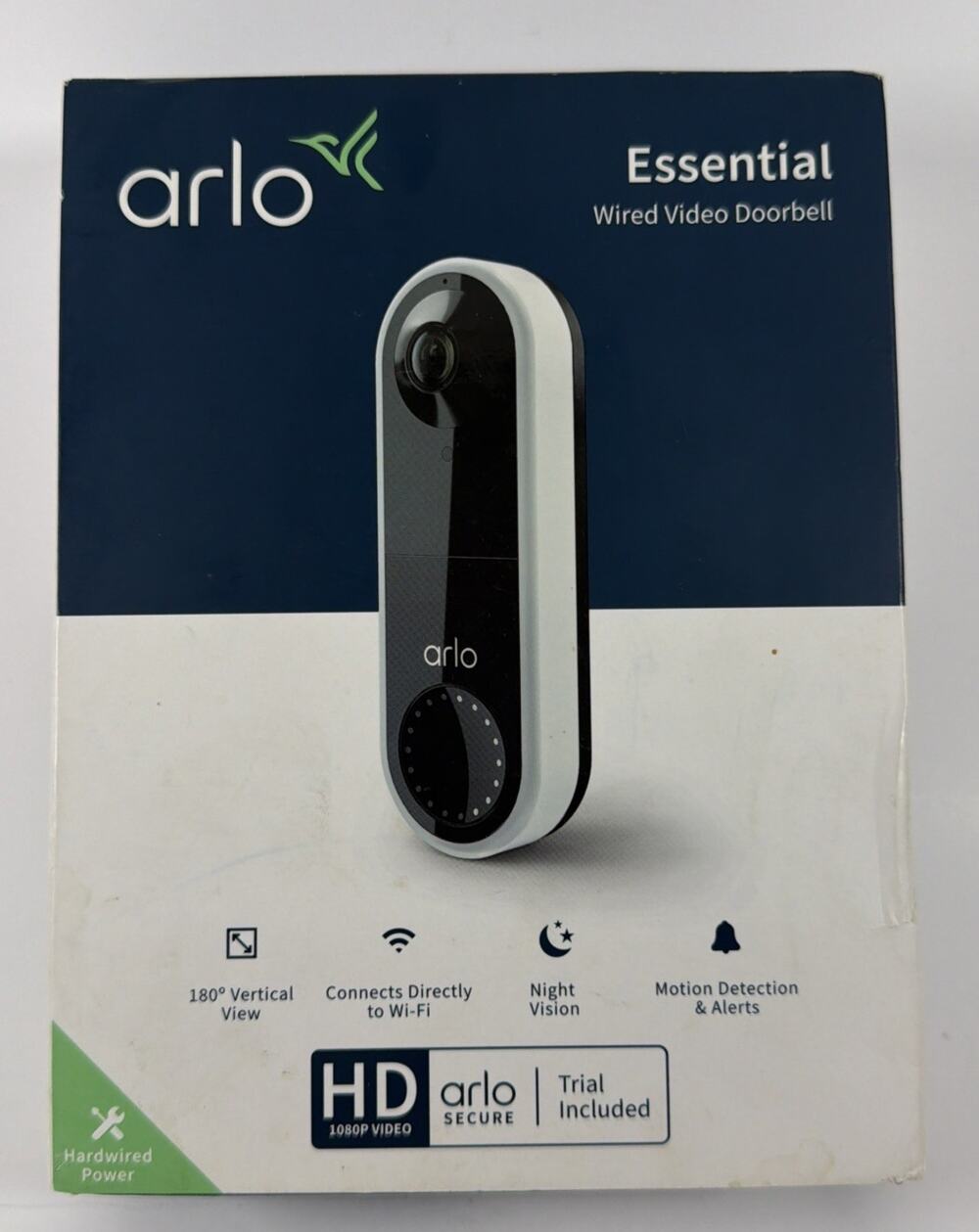 Arlo Essential Wired HD Video Doorbell AVD1001 - New